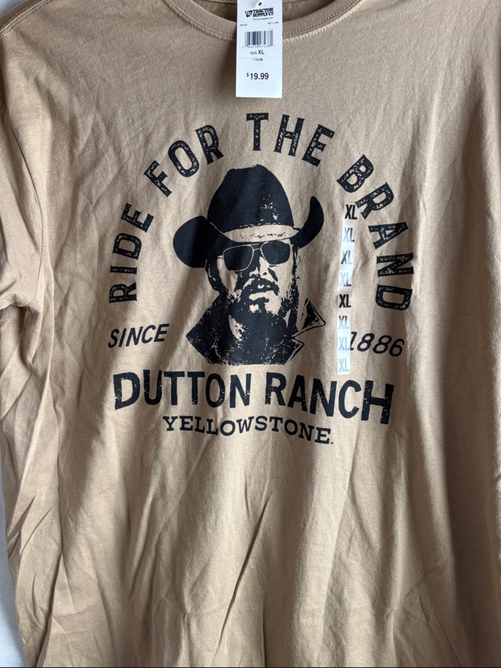 Yellowstone Dutton Ranch Graphic Tee - Tan - Picture 2 of 9
